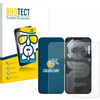 Afbeelding van BROTECT Screenprotector voor Nothing Phone (2a) Plus (Voor+Achter) Folie Beschermfolie Beschermglas transparant