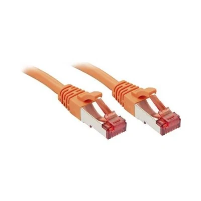 Image de Lindy Cordon de raccordement RJ 45 (M) pour 5 m SFTP PiMF CAT 6 sans crochet orange