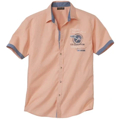 Afbeelding van ATLAS FOR MEN Herenoverhemd met korte mouwen, in grote maten van M tot 5XL, Koraal