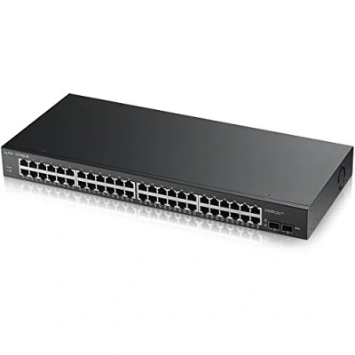 Image de Zyxel GS1900 48 Commutateur intelligent x 10/100/1000 + 2 Gigabit SFP de bureau, Montable sur rack, fixation murale