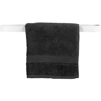 Afbeelding van QUVIO Handdoekhouder platte stang met ronding Wit 50 cm