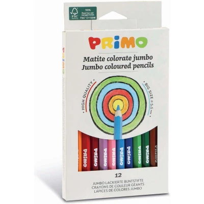 Afbeelding van Primo jumbo kleurpotloden 12st