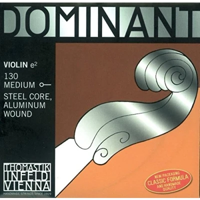 Image de JEU THOMASTIK DOMINANT VIOLON 4/4 TIRANT SOUPLE CORDES RE ARGENT