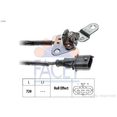 Afbeelding van FACET 9.0355 Sensoren Made in Italy OE Equivalent OPEL: Zafira B, Astra H Hatchback, GTC, FIAT: Stilo Doblo I Cargo