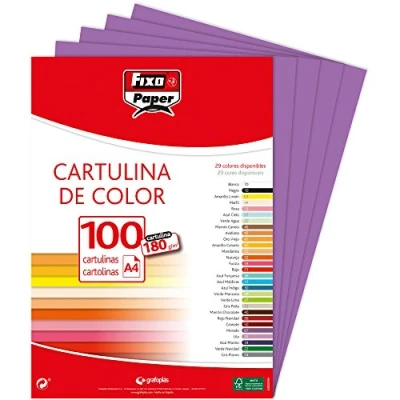 Afbeelding van Fixo Paper 1110467 karton, A4, 180 g, 100 vel, violet