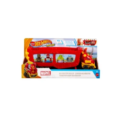 Afbeelding van Hot Wheels Racerverse Speelgoedautotransportwagen Hulkbuster Auto Rood