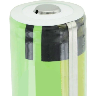 Afbeelding van Panasonic 18650 Li ionbatterij beschermd met 3,7 volt, 3400 mAh en LCD snellader