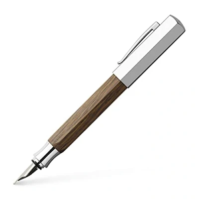 Afbeelding van Faber Castell vulpen Ondoro gerookt eikenhout M FC 147580