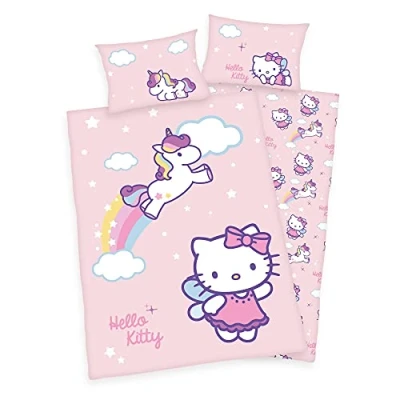 Afbeelding van Klaus Herding GmbH Hello Kitty babybeddengoed eenhoorn 40 x 60 cm en 100 135