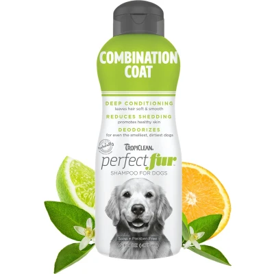 Afbeelding van TropiClean PerfectFur Hondenshampoo Gecombineerde Vacht 473 ml