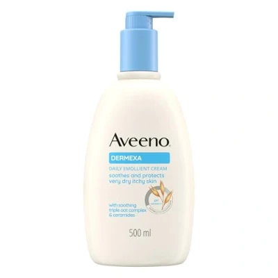 Afbeelding van Aveeno Dermexa Kalmerende lichaamscrème voor droge en jeukende huid Geurvrije vochtinbrengende crème de Met haver ceramide 500 ml