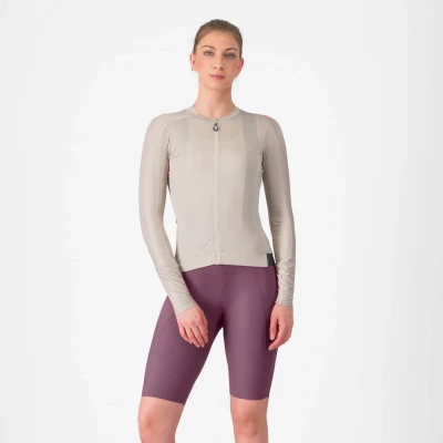 Afbeelding van Fietsbroek Castelli Espresso Dt Bib Dames maat Xl Paars
