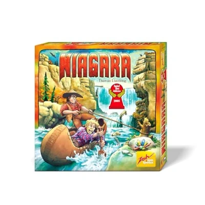 Afbeelding van Niagara (spel): een wilde waterbak. Uitbreidingsbord met spel van het jaar 2005. Uitbreidingsnet Duitse speelprijs 2005, gezins/volwassenenspel, plaats 2. Origineel