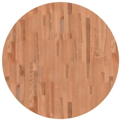 Afbeelding van Tafelblad rond Ø90x2,5 cm massief beukenhout