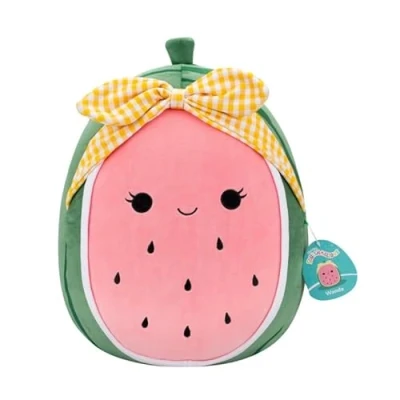 Afbeelding van Squishmallows Wanda Pink Watermelon W/Yellow Gingham Headband 40cm pluche