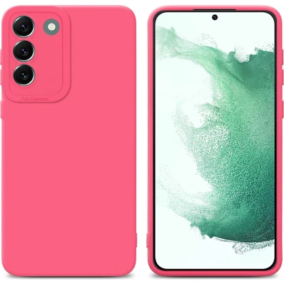 Afbeelding van Cadorabo Hoesje geschikt voor Samsung Galaxy S22 PLUS in Fluid ROOD Beschermhoes gemaakt van flexibel TPU silicone Cover Case
