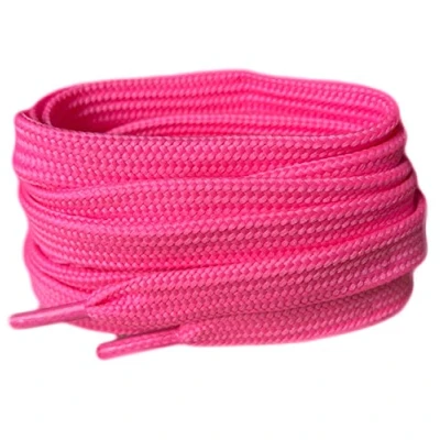 Afbeelding van Smart Laces Lacets plats de rechange rose fluo pour adultes ou enfants baskets, chaussures danse, bottes, vif Bubble Gum Pink, 150