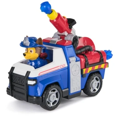 Afbeelding van PAW Patrol Brandweerredding Chase Politieauto speelgoedauto met speelfiguur