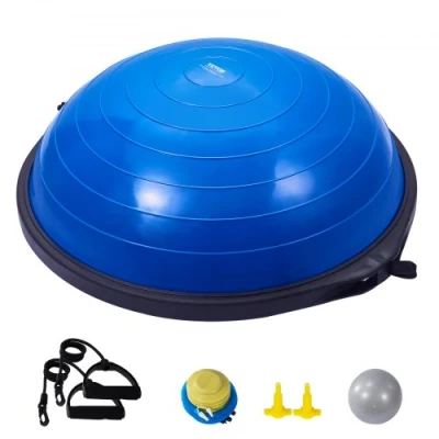 Image de VEVOR Demi Ballon Fitness d&#039;Équilibre 66 cm Bande de Résistance Bleu
