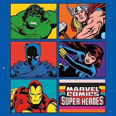 Afbeelding van Marvel Comics kalender 2024 maandplanner 30 cm x cm, cadeaus voor mannen en vrouwen, jongens meisjes, kinderkalender, officieel product