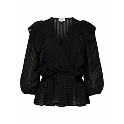 Afbeelding van ONLY ONLLONDON 3/4 RUFFLE Top NOOS WVN Dames Maat S