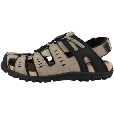 Afbeelding van Geox claro Outdoorsandalen, Heren, Maat: 45, Marron Kunststof