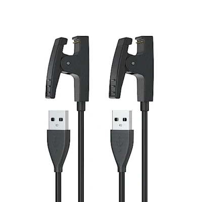 Afbeelding van Sinoacc Set van 2 opladers compatibel met Garmin Lily, Forerunner 35 235 230 630 645 Music 735XT, Approach S20 G10, Vivomove HR, ForeAthlete 35J 100 cm USB oplaadkabel voor horloges