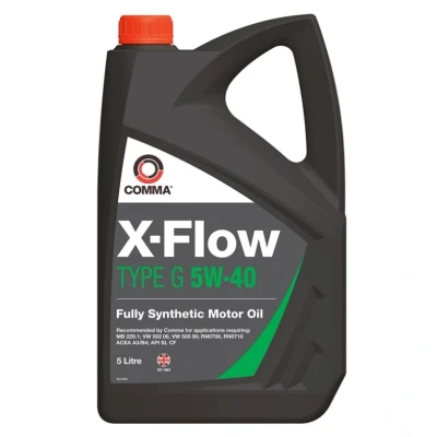 Afbeelding van Comma X Flow G 5W 40 5L Motorolie XFG5L VOLKSWAGEN: Golf 7, 5, Polo IV Hatchback, AUDI: A4 B8 Avant, A3 Sportback, A6 C7 RENAULT: CLIO 3