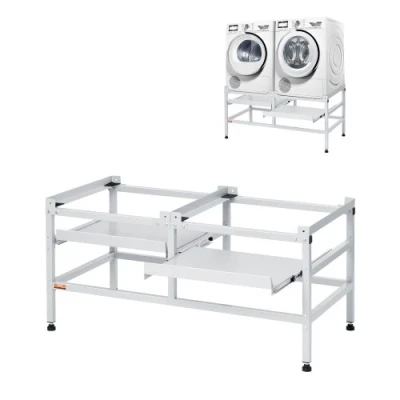 Image de VEVOR Socle Support Machine à Laver Lave Linge 1230x635 mm 267 kg Double Plateau