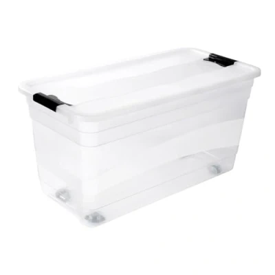 Afbeelding van Kristallbox 83 L 80x40x41 + Wielen Konrad Transparant Keeeper 10437