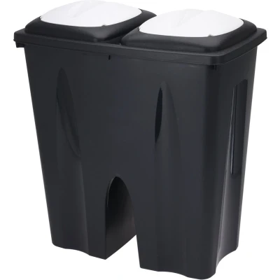 Afbeelding van Storage Solutions Afvalscheiding prullenbak 50L gerecycled kunststof