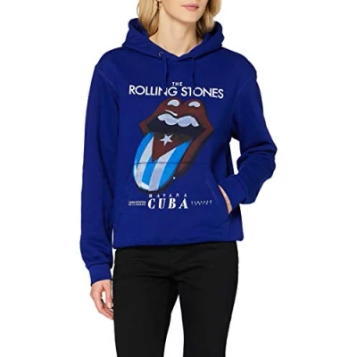 Afbeelding van The Rolling Stones Havana Cuba Hoodie/trui S Blauw
