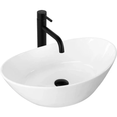 Afbeelding van REA Kate 56 Ovale Waskom 555x335 mm Wit Keramiek
