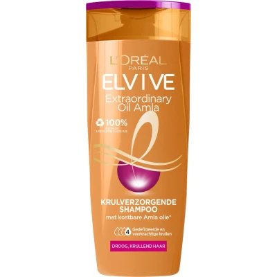 Afbeelding van L’Oreal Elvive Shampoo Extraordinary Krulverzorging Oil 250 ml.
