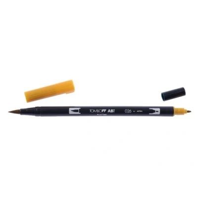 Afbeelding van Tombow ABT dubbele brushpen yellow gold 026