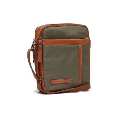 Afbeelding van Leren Schoudertas Staal Groen Lovund voor Dames The Chesterfield Brand
