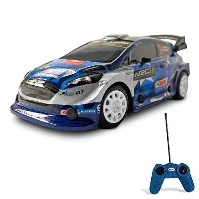 Afbeelding van Mondo Motors, Ford Fiesta WRC model in schaal 1:24, snelheid tot 8 km/u, kinderspeelgoed 63537, blauw