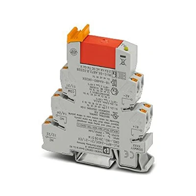 Afbeelding van Phoenix Contact PLC RPT 24DC/21 21/EX Relaismodule Nominale spanning: 24 V/DC Schakelstroom (max.): 6 A 2x wisselcontact 10 stuk(s)