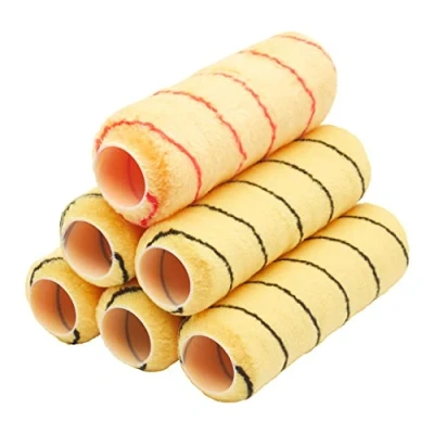 Afbeelding van ProDec PRRE023 6 rollen professionele geweven verf voor gladde afwerking met emulsie en metselverf op muren plafonds binnen buiten, 22,9 cm x