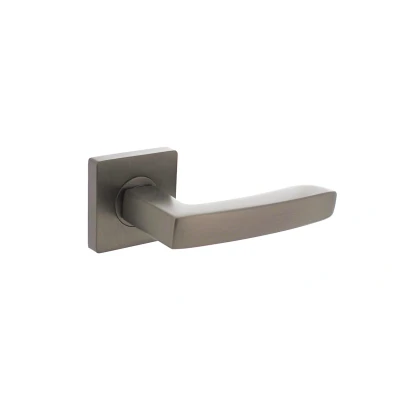 Afbeelding van Intersteel Deurklink Minos antraciet grijs 55x55x10 mm