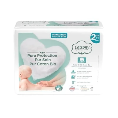 Afbeelding van Cottony Luiers met Biologisch Katoen 38 Maat 2 (3 6 kg)
