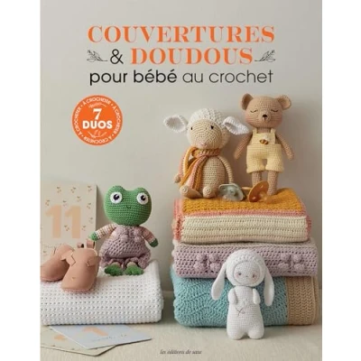Afbeelding van COUVERTURES ET DOUDOUS POUR BEBE AU CROCHET