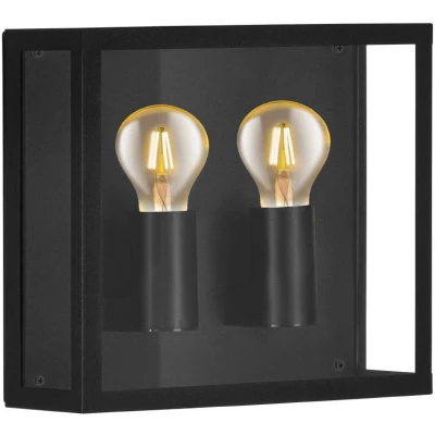 Afbeelding van EGLO Alamonte 1 Wandlamp Buiten E27 29 cm Zwart