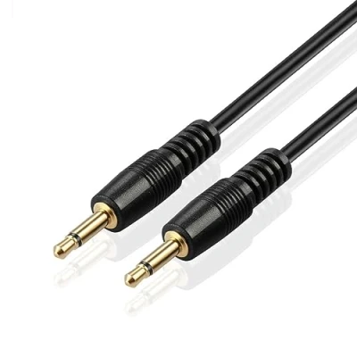 Afbeelding van TNP Mono jack kabel, 3,5 mm, audiokabel TS mannelijk 3 m, hoofdtelefoonkabel, adapter voor mini poort, vergulde stekker het verlengen van de verbinding, zwart, meter