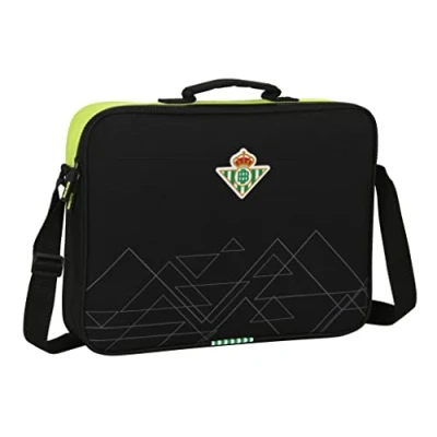 Afbeelding van Schooltas Real Betis Balompié Zwart Limoen 38 x 28 6 cm