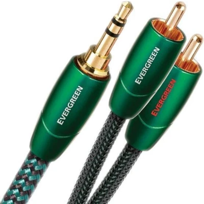 Afbeelding van Audioquest Evergreen 3.5mm naar 2x RCA Kabel Mini Jack Overgangskabel 3m