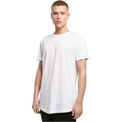 Afbeelding van Build Your Brand Nauwsluitend longshirt voor heren, wit (white2)