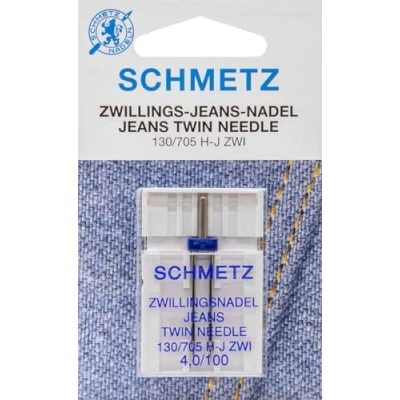 Afbeelding van Schmetz Jeans tweeling 1 naald 4.0 100 10st