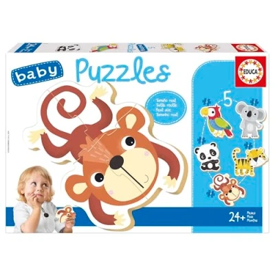 Afbeelding van Set van 5 Puzzels Educa Kinderen dieren