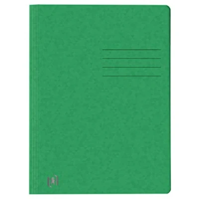 Afbeelding van Oxford Top File + snelhechtmap A4, extra sterk van karton, groen, 25 stuks